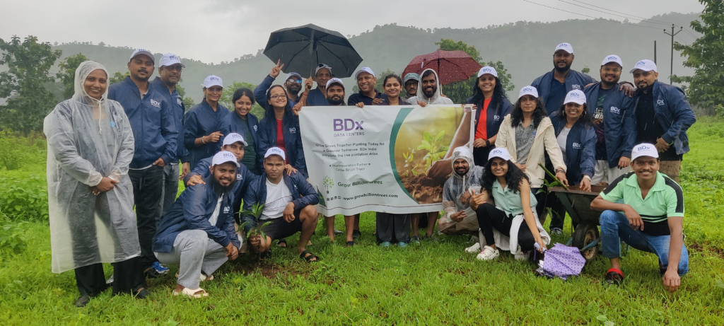 Tree planting drive at the BDx India site